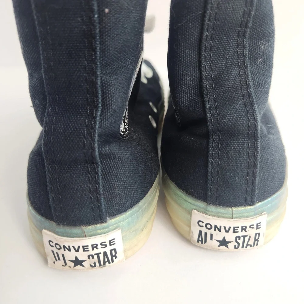 Converse Chuck Taylor All Star High Top Black Iridescent Sole 666870C Junior 2